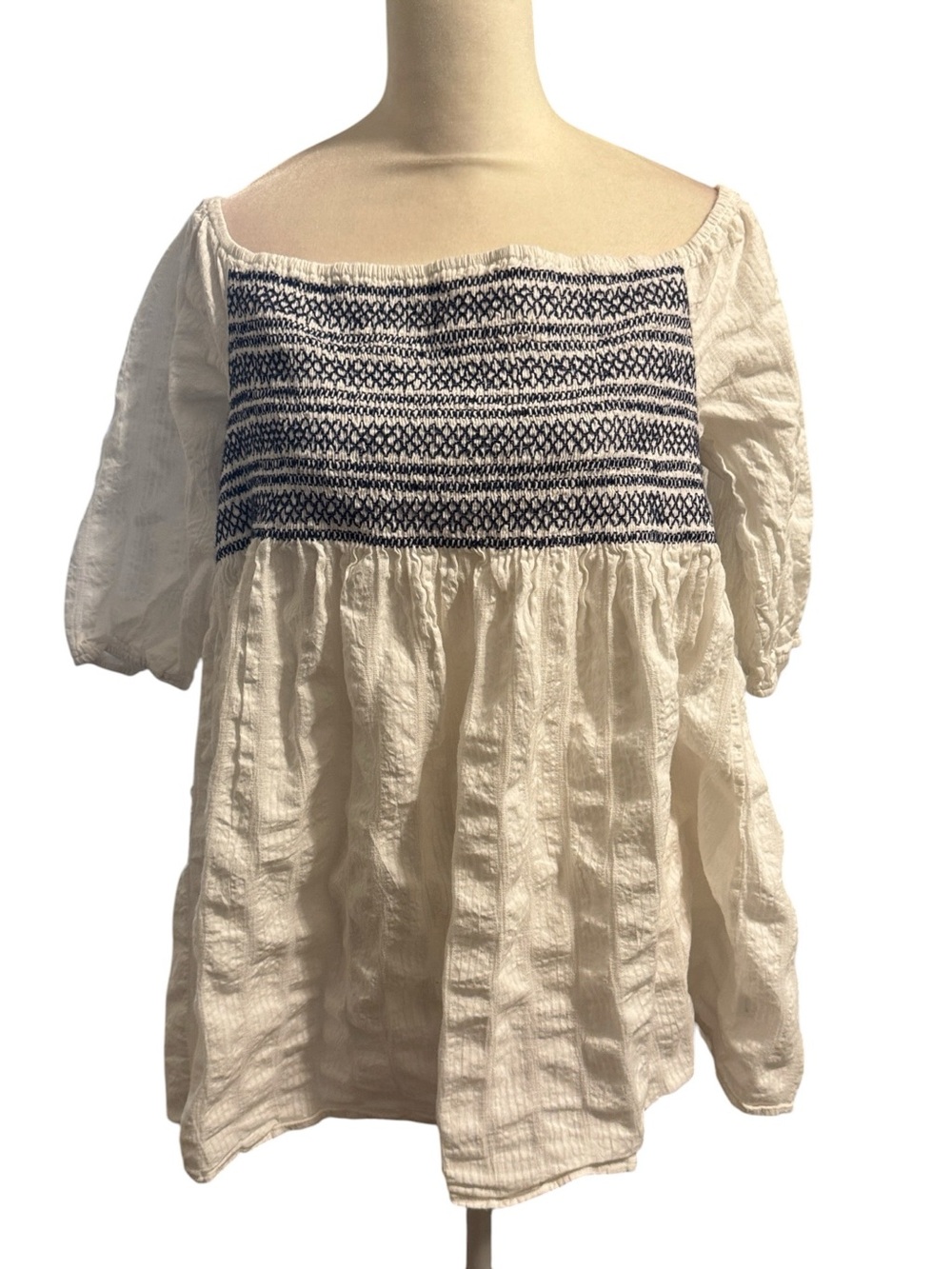 EASEL cotton off shoulder blouse size large